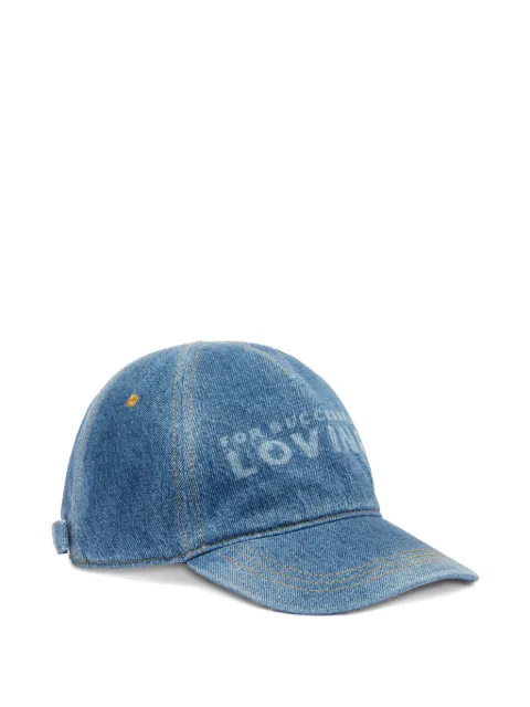 Diesel x Tinder bleach-wash logo-print cap