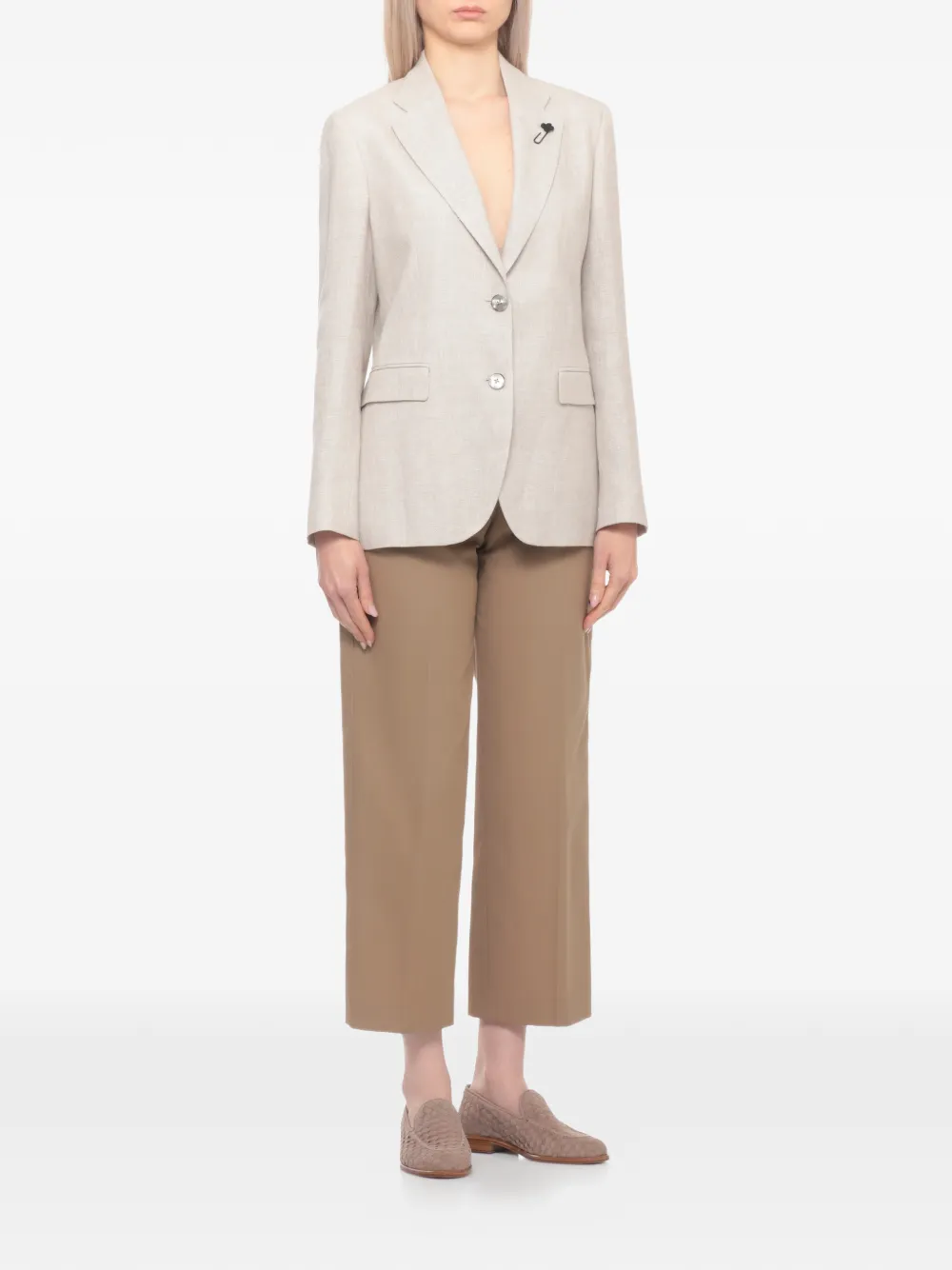  Lardini Blazer Con Botones - Neutro 