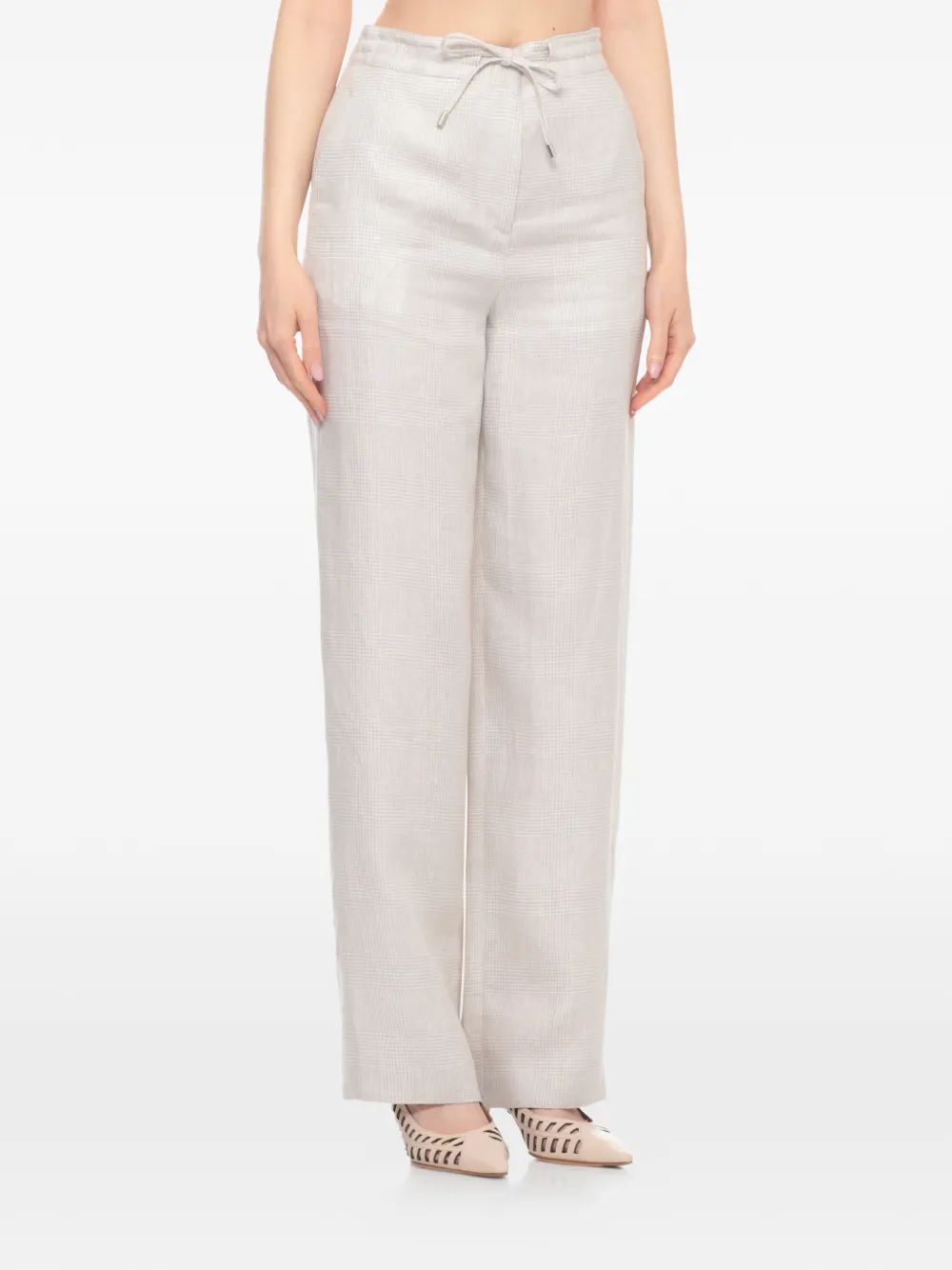  Lardini Pantalones Rectos De Lino - Neutro 