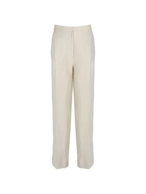 Lardini linen straight-leg trousers