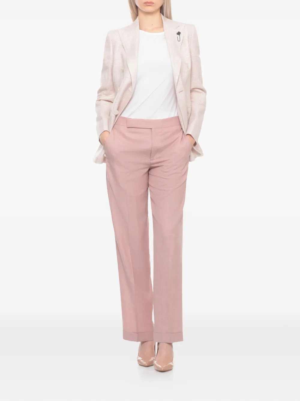  Lardini Blazer Con Doble Botonadura - Blanco 