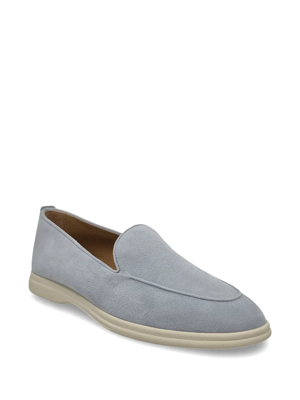 Henderson Baracco Eva suede slip-on loafers Blauw