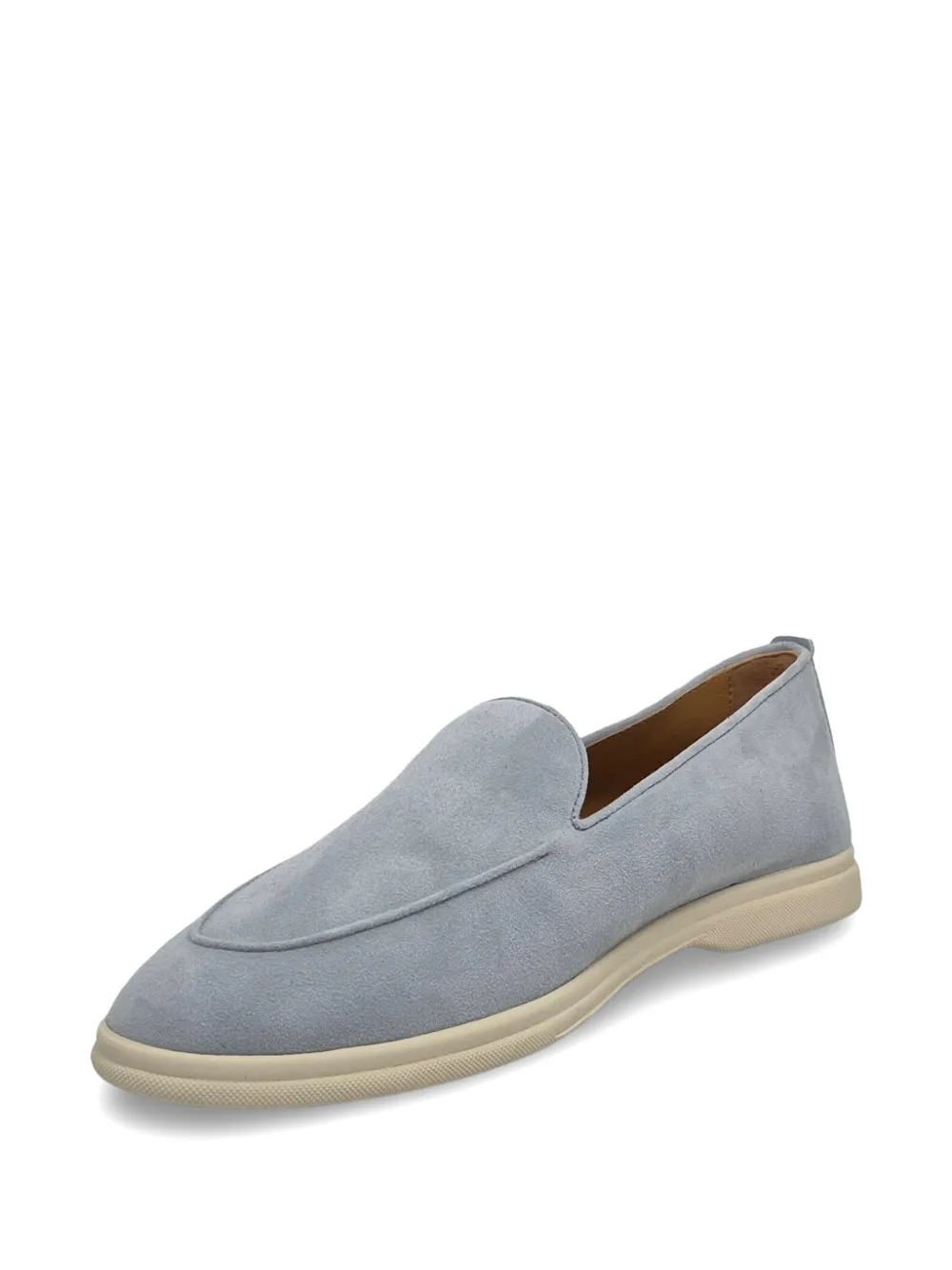 Henderson Baracco Eva suede slip-on loafers Blauw
