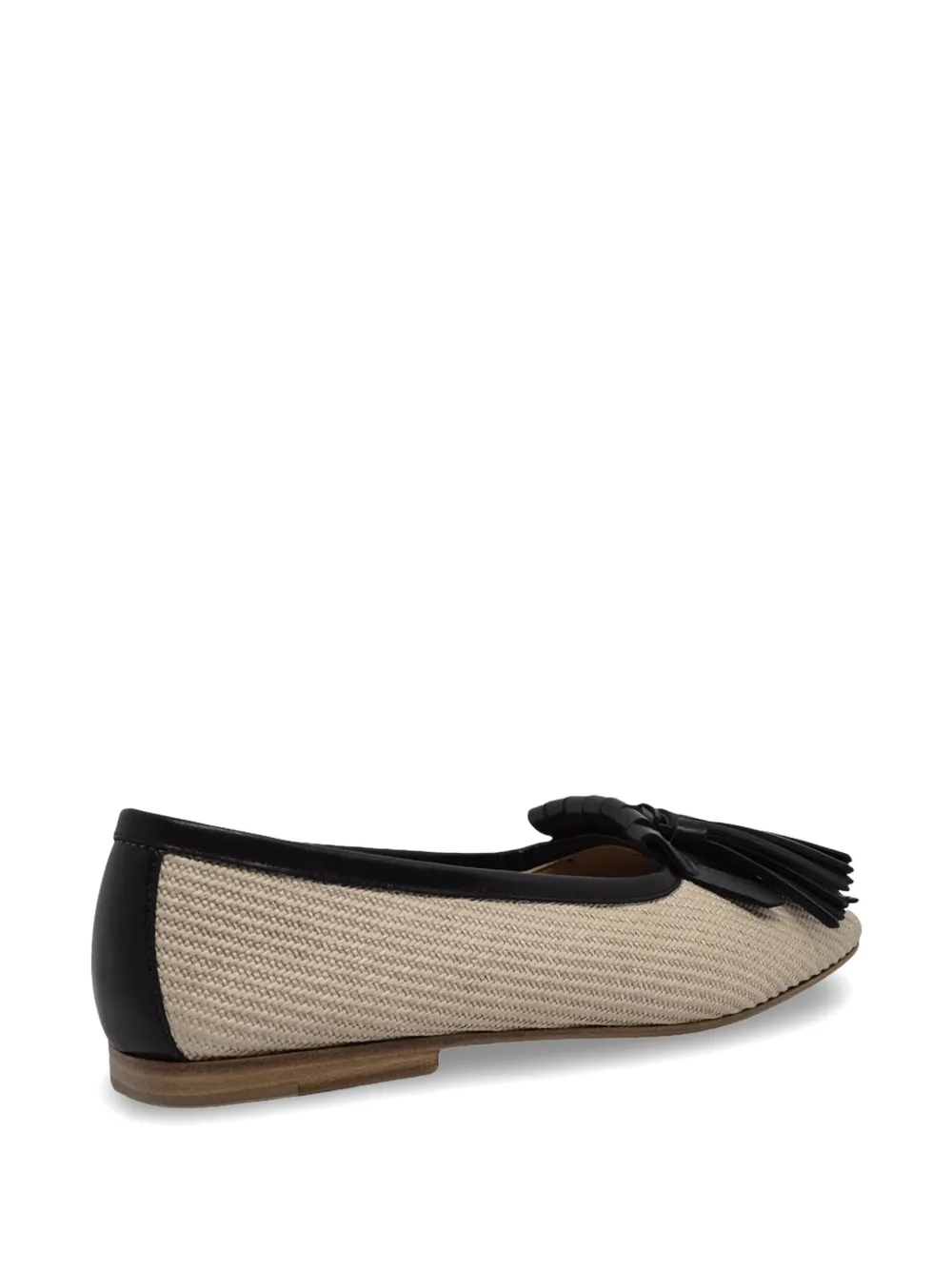 Henderson Baracco Soleil tassel fringe loafers Beige