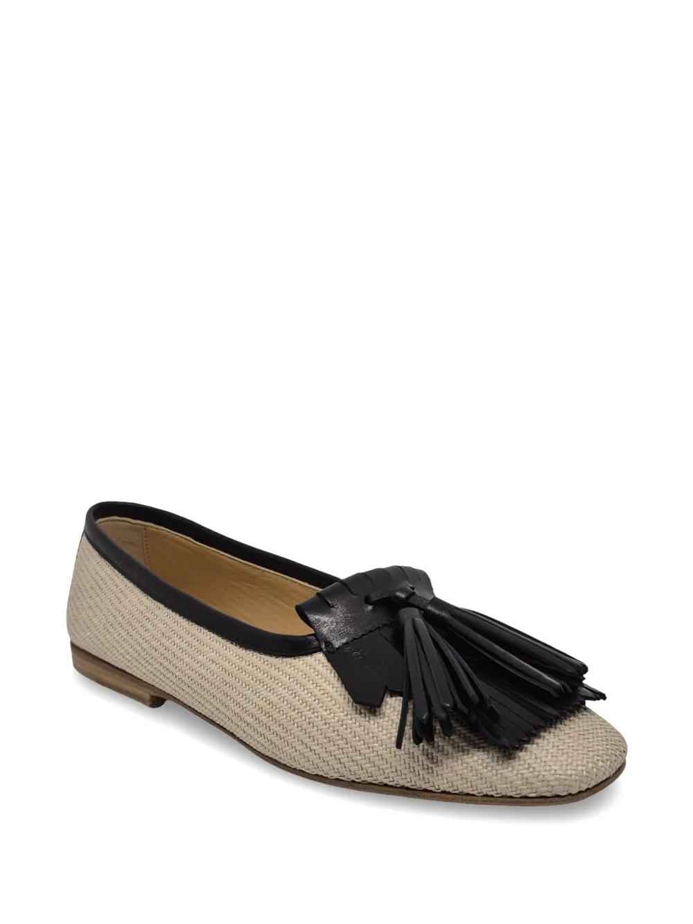 Henderson Baracco Soleil tassel fringe loafers Beige