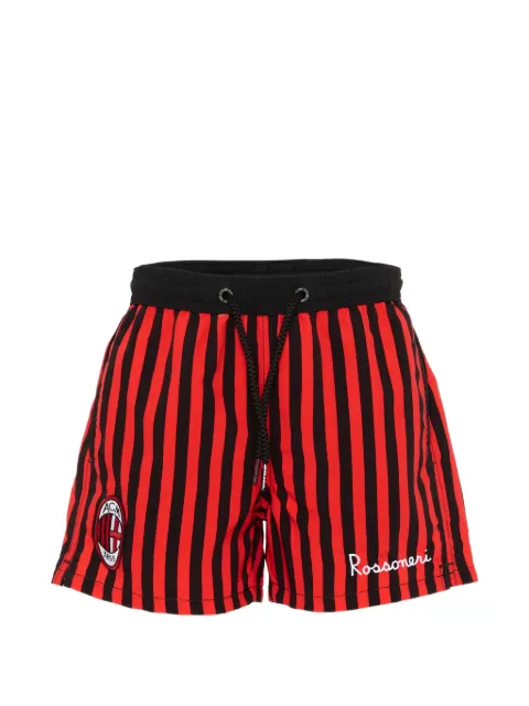 MC2 Saint Barth Kids shorts de playa Jean con cordones en la pretina y motivo de rayas