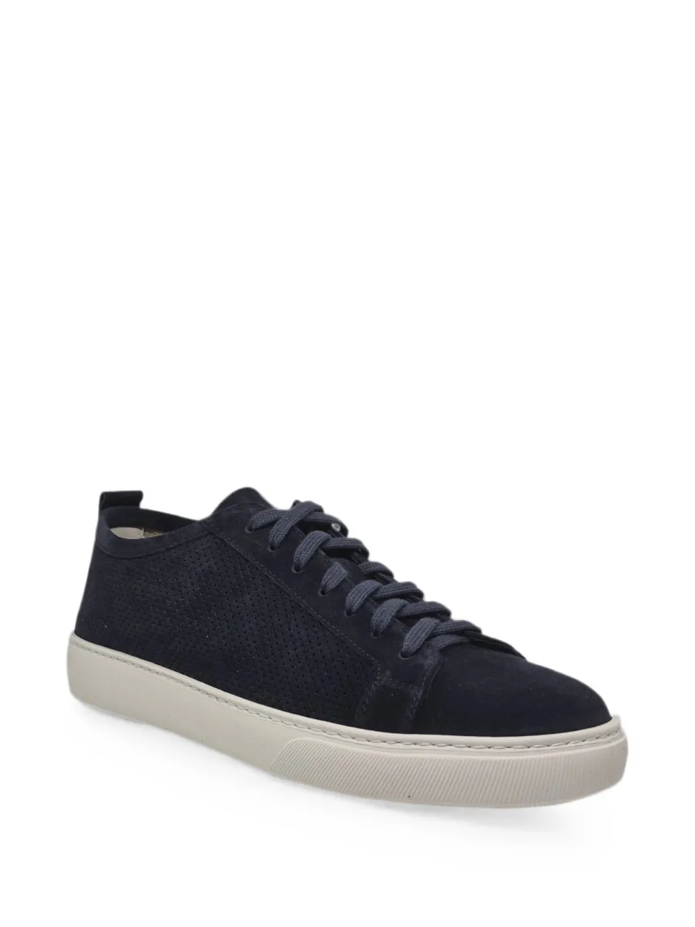 Henderson Baracco Ronny sneakers met geperforeerd suède Blauw
