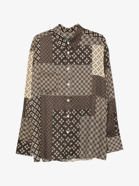 THE SHIRT patchwork geometric-print shirt