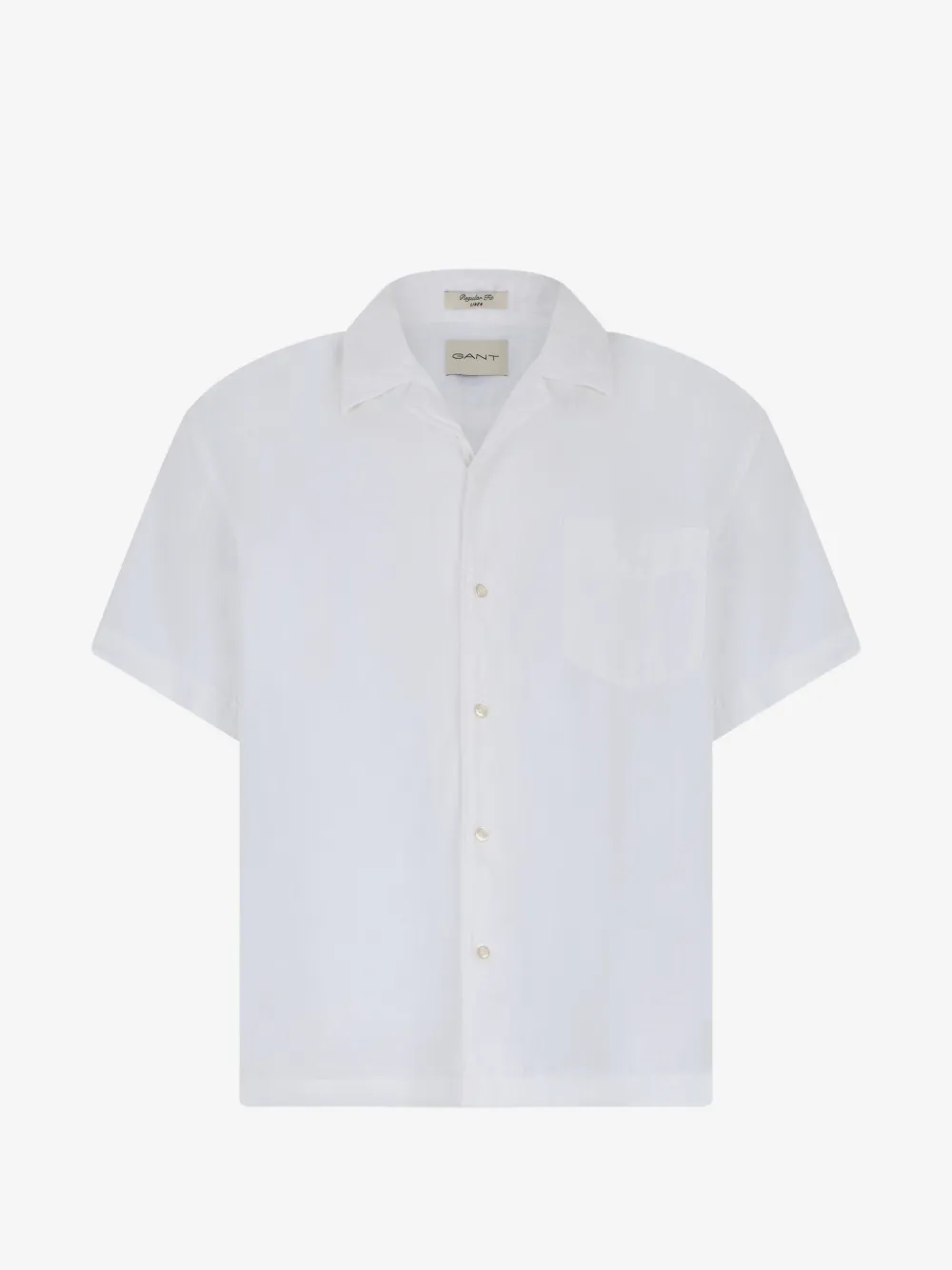 Gant short-sleeve linen shirt | White | Image 1
