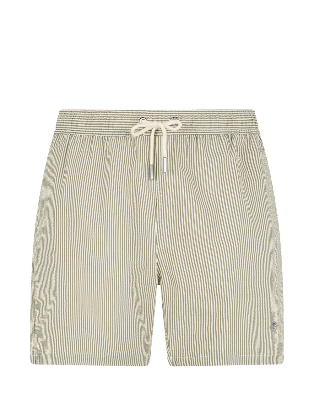 Gant striped seersucker swim shorts - Verde