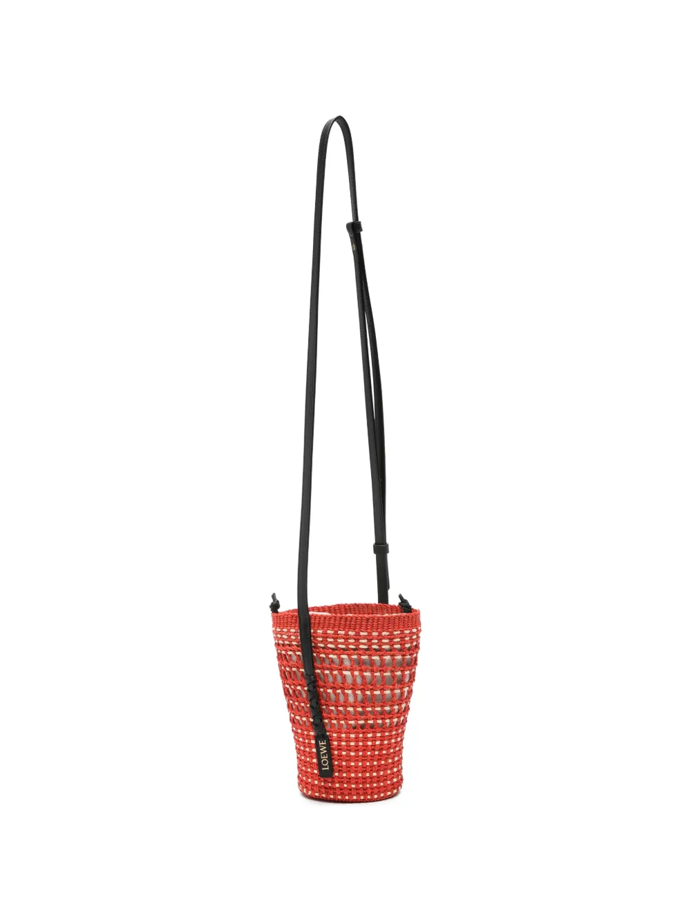 LOEWE Braid woven clutch bag - Rosso