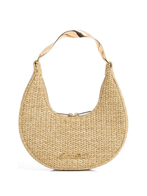 Manière De Voir Sadie - raffia crescent bag - natural