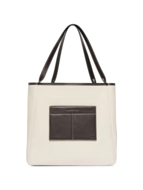 Manière De Voir Dakota reversible leather & suede tote bag