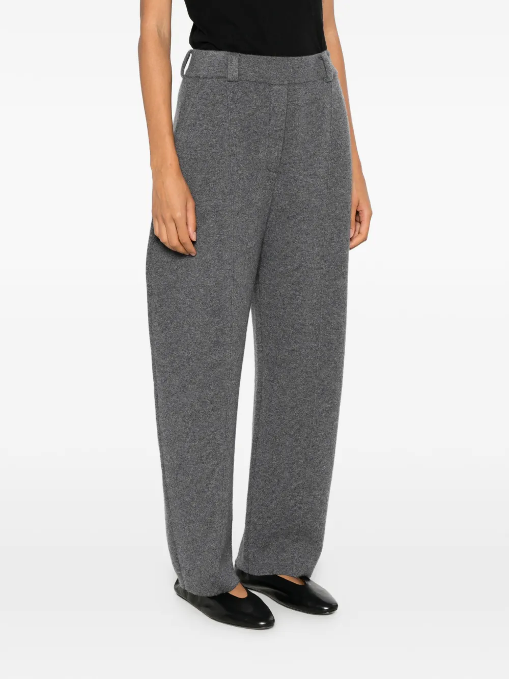 Lisa Yang Wrenda Tapered Trousers in Grey, view 3
