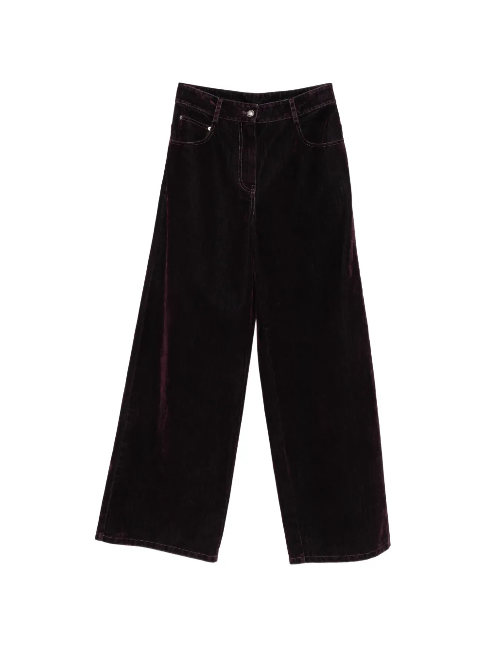 Forte Forte Jeans a gamba ampia - Viola