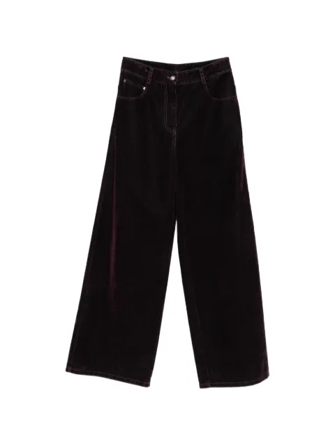 Forte Forte flocked wide-leg jeans