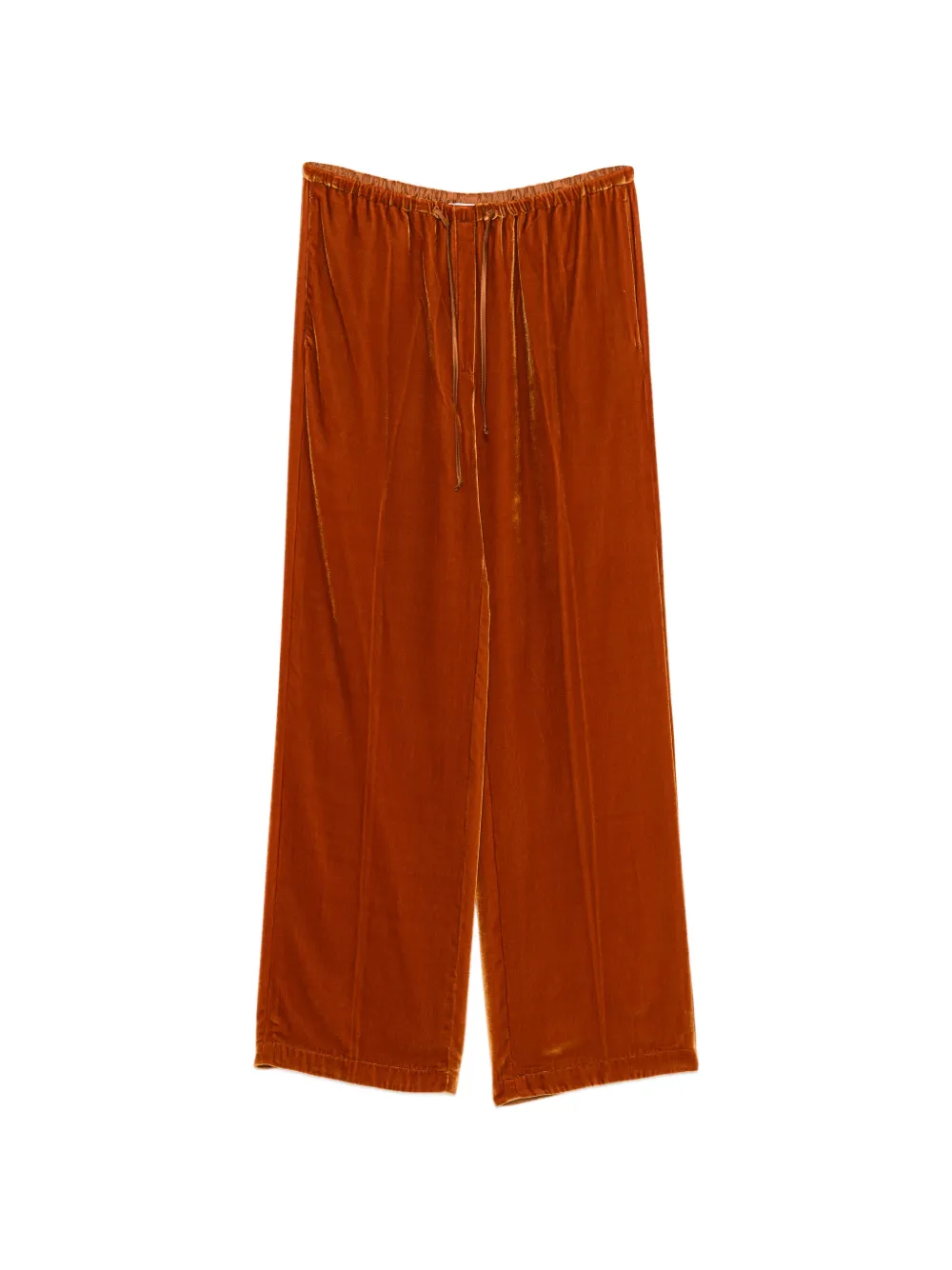 Forte Fluwelen broek met trekkoord Oranje