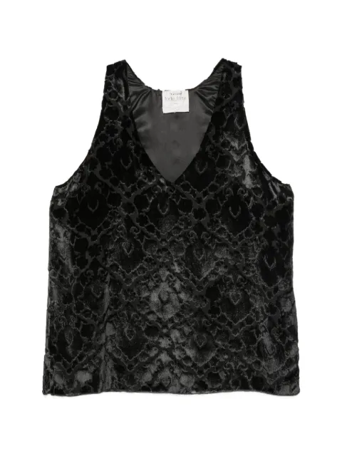 Forte Forte devoré-effect sleeveless top