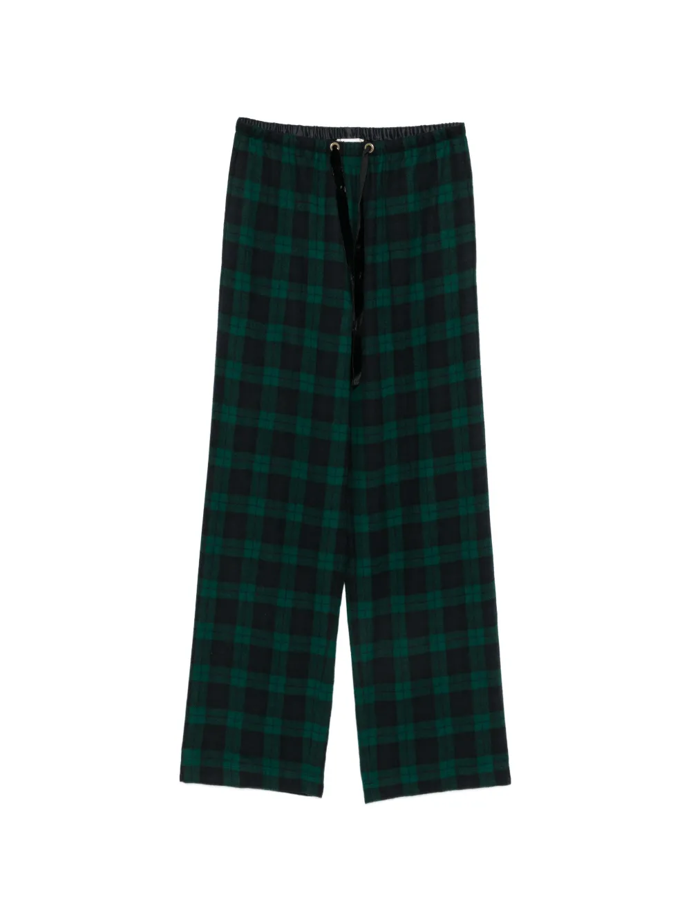 Forte Forte check-pattern drawstring trousers