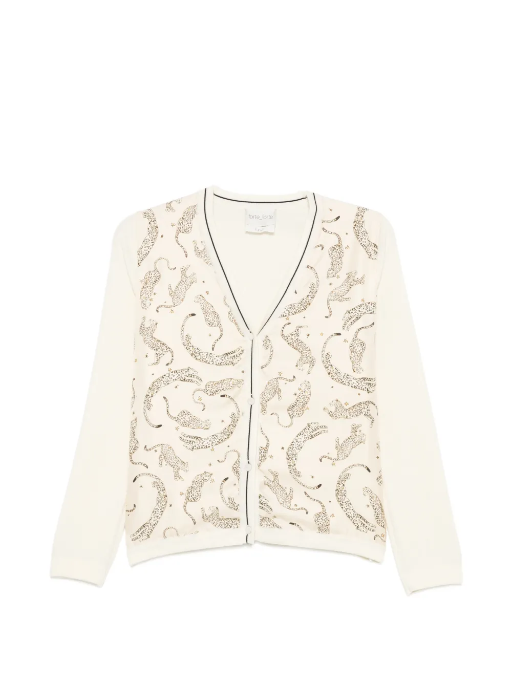 Forte Vest met luipaardprint Beige