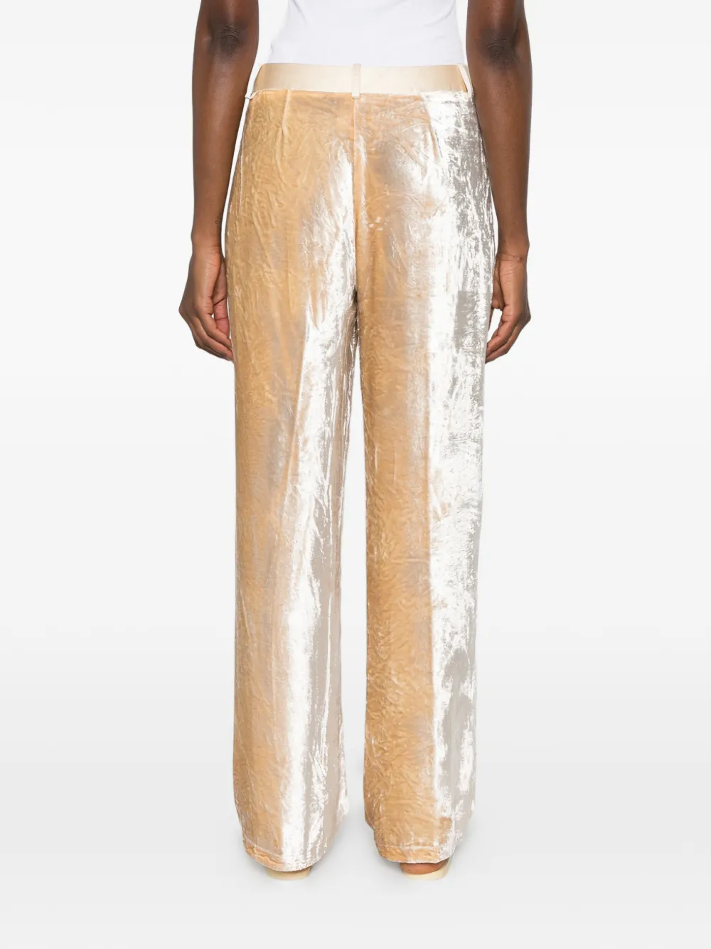 Forte Fluwelen broek Beige