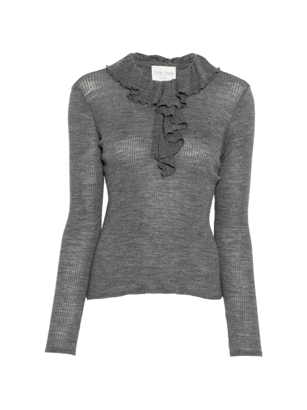 Forte Forte ruffled ribbed T-shirt