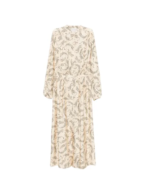 Forte Forte vestido midi con estampado de leopardo