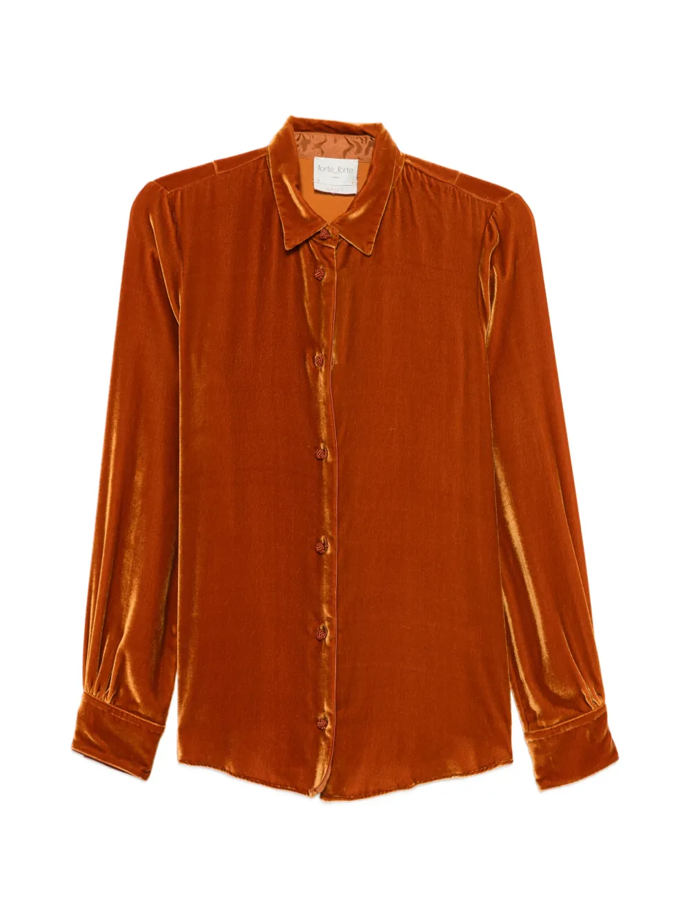 Forte Forte Blusa con bottoni a nodo - Arancione