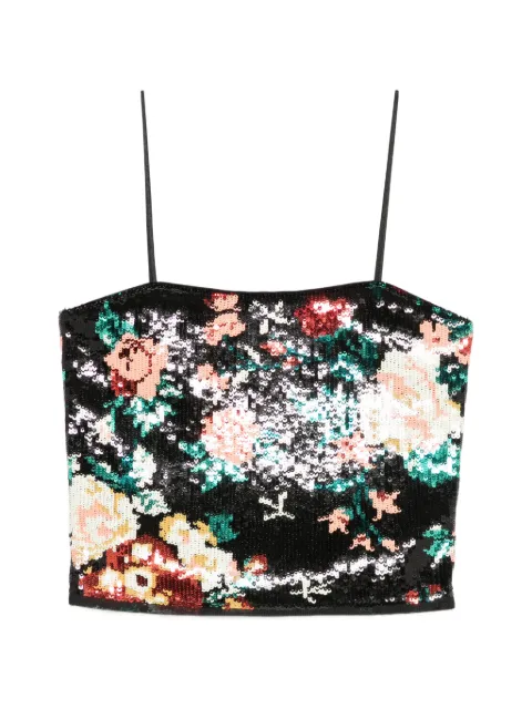 Forte Forte haut brodé de sequins à fleurs