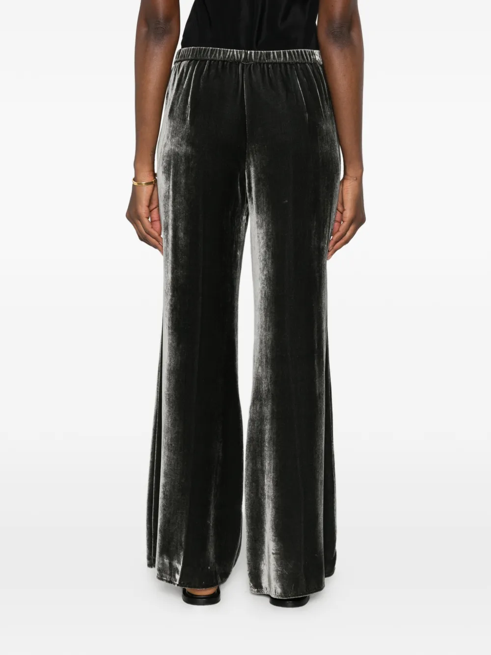 Forte Fluwelen flared broek Grijs