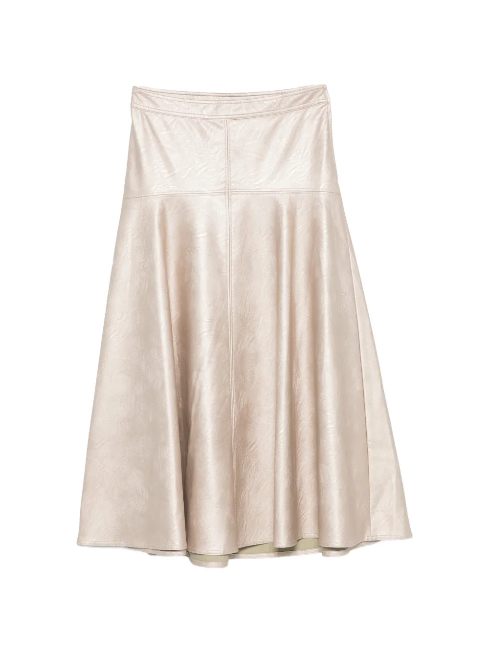 Forte Forte Midirock im Metallic-Look - Gold
