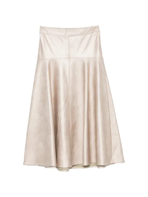Forte Forte metallic-effect panelled midi skirt