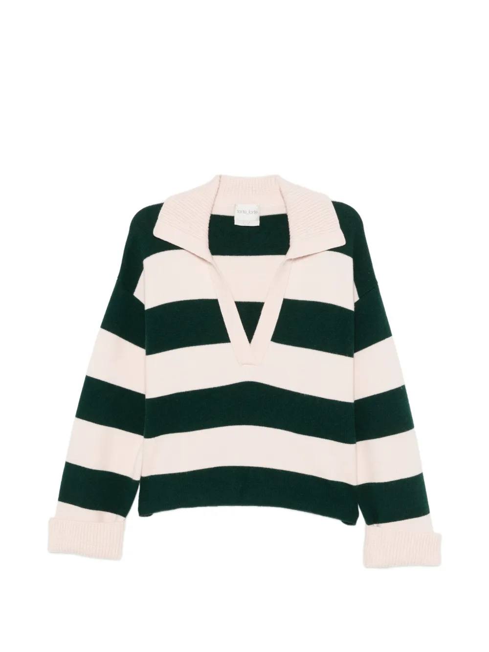 Forte Forte Striped Sweater In Green
