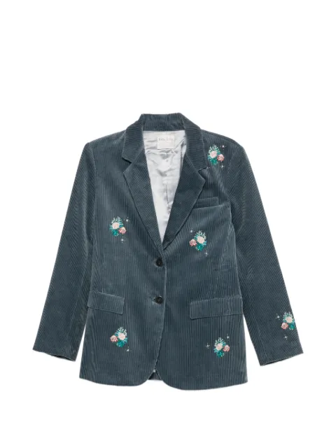 Forte Forte floral-embroidered corduroy blazer