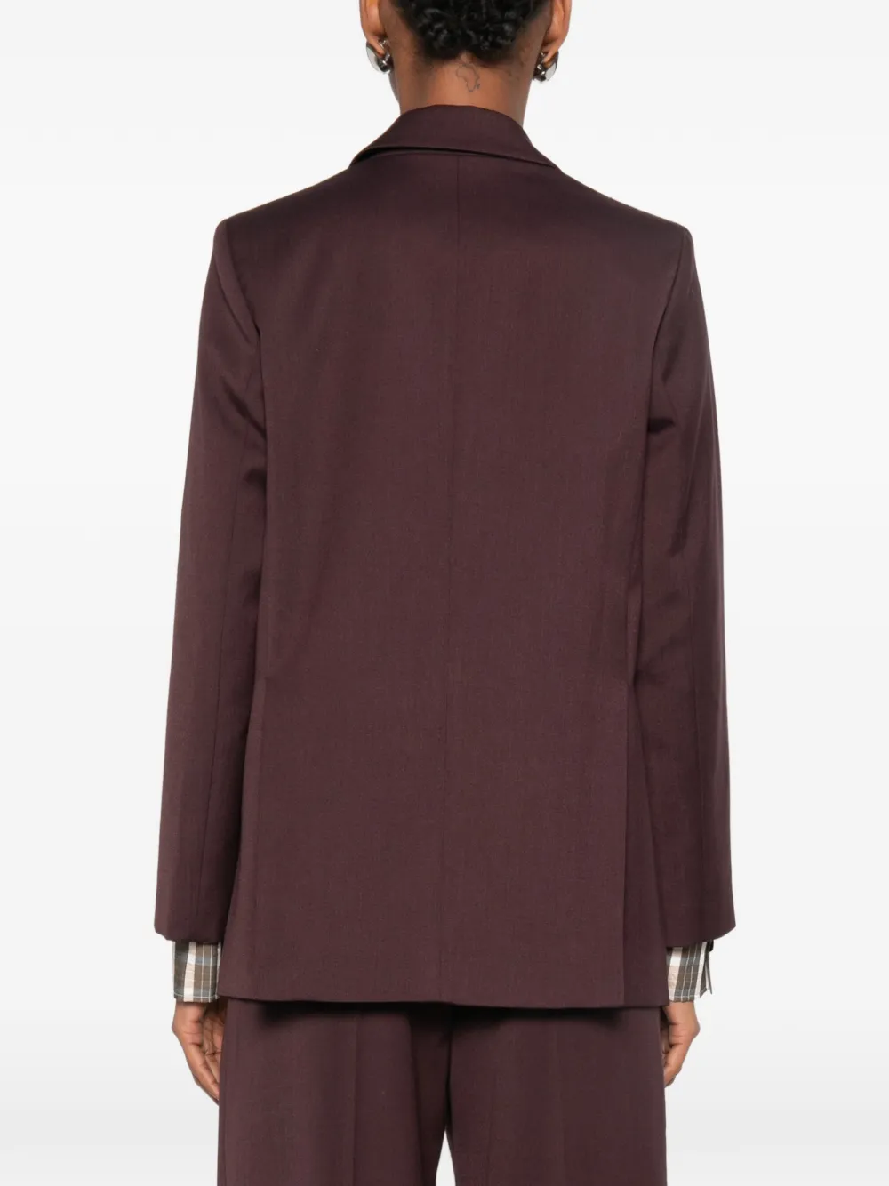 Forte Blazer met dubbele rij knopen Bruin