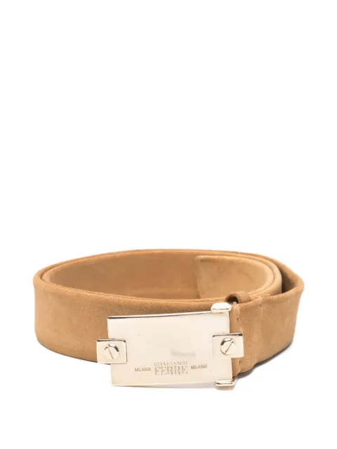 Gianfranco Ferré Pre-Owned 2000 logo-plaque belt