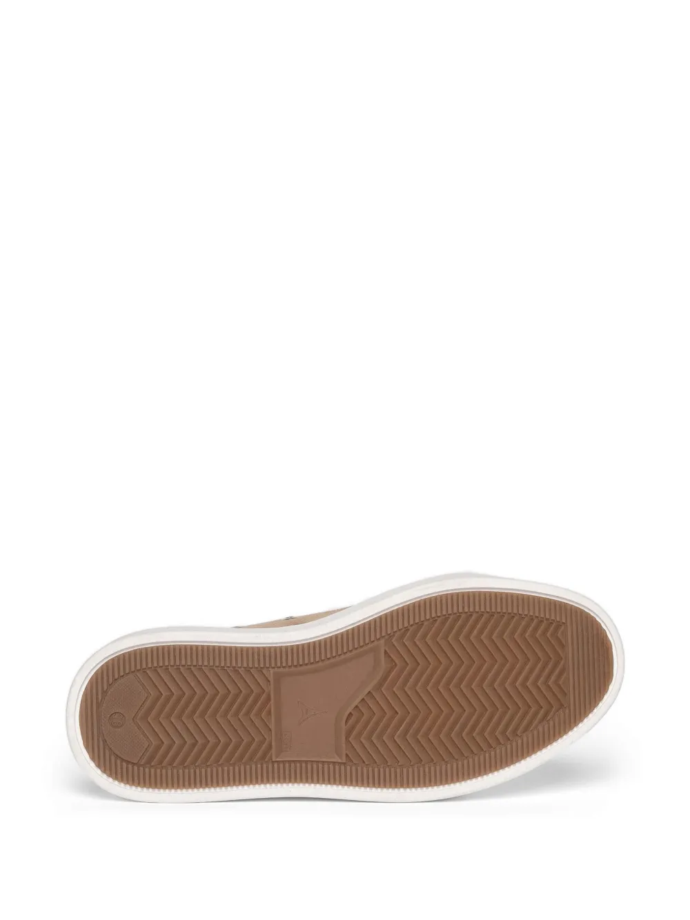 Manière De Voir Vienna suède sneakers met contrasterende stiksels Beige