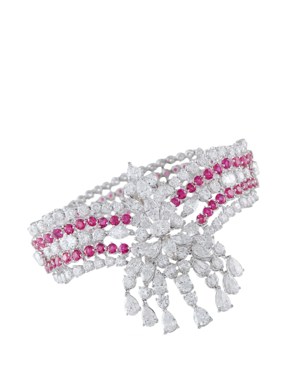 Valente Milano diamond and ruby bracelet - Argento