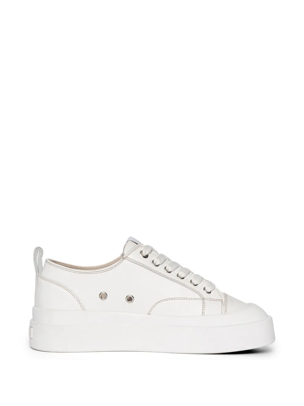 Manière De Voir Vienna leather sneakers - Bianco