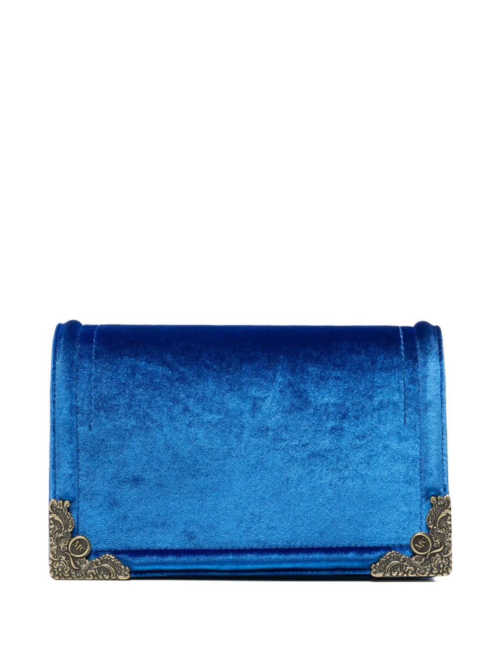 Alexander McQueen Pre-Owned 2010s velvet clutch bag - Blu