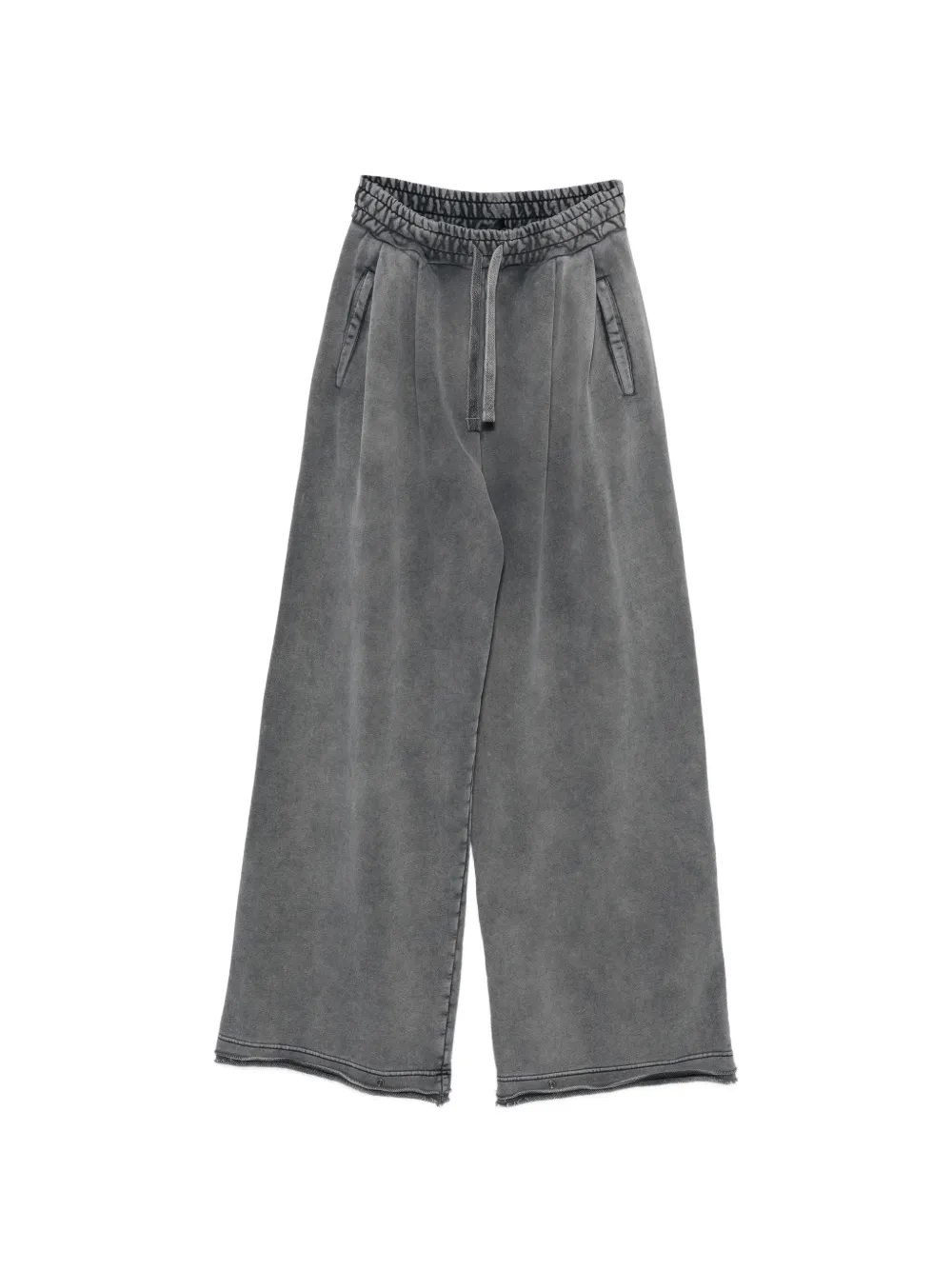 Haikure faded wide-leg track pants - Grau