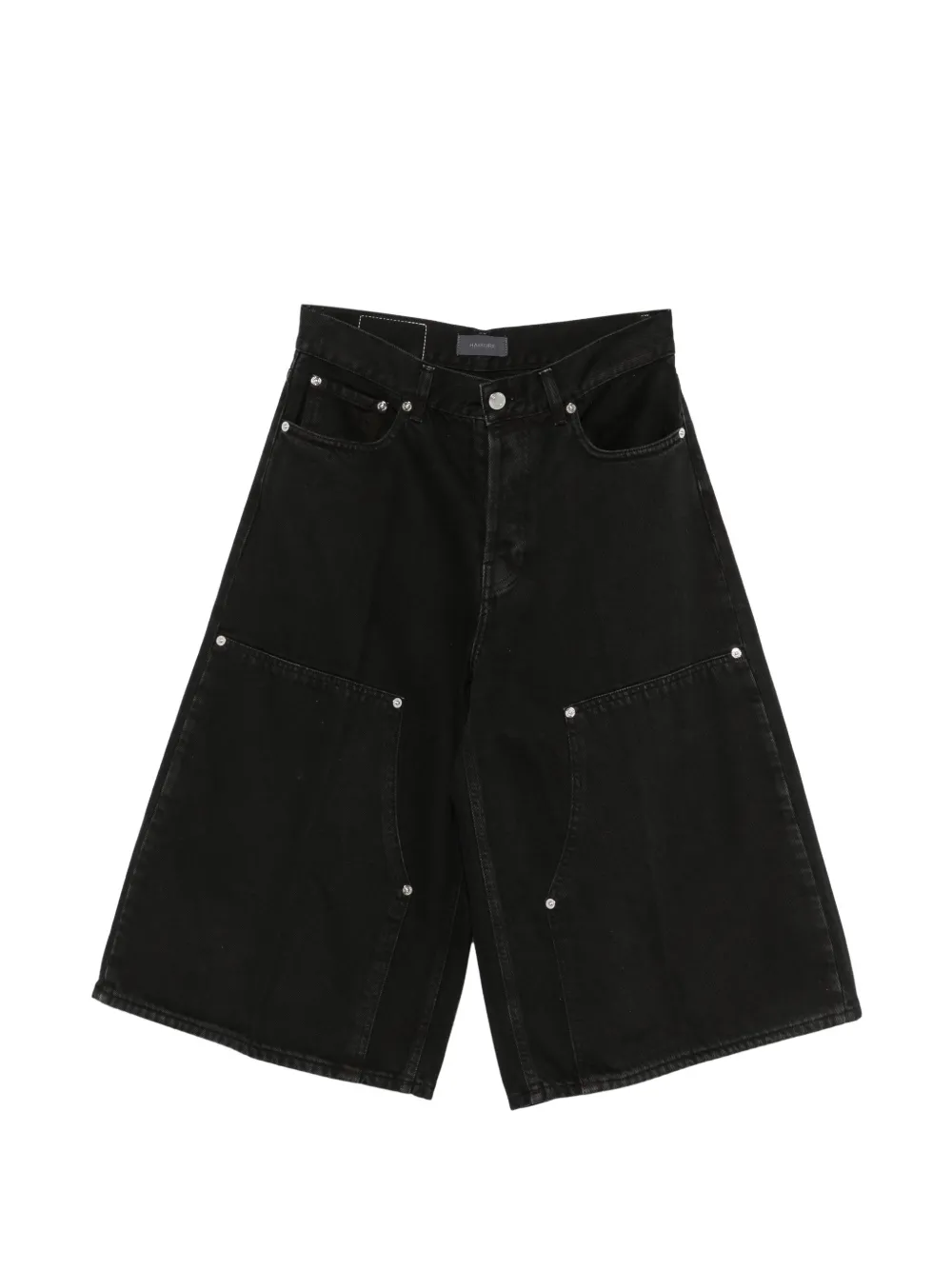 Haikure Wide-Leg-Jeans mit Nieten - Schwarz