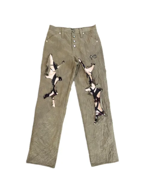 THUG CLUB pantalones Burnt Tribal Camo con efecto arrugado