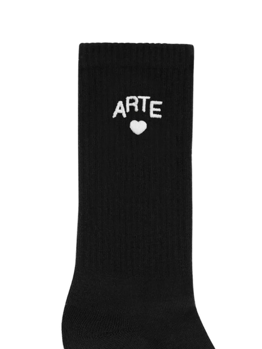 Arte Antwerp Sokken met geborduurd logo Zwart