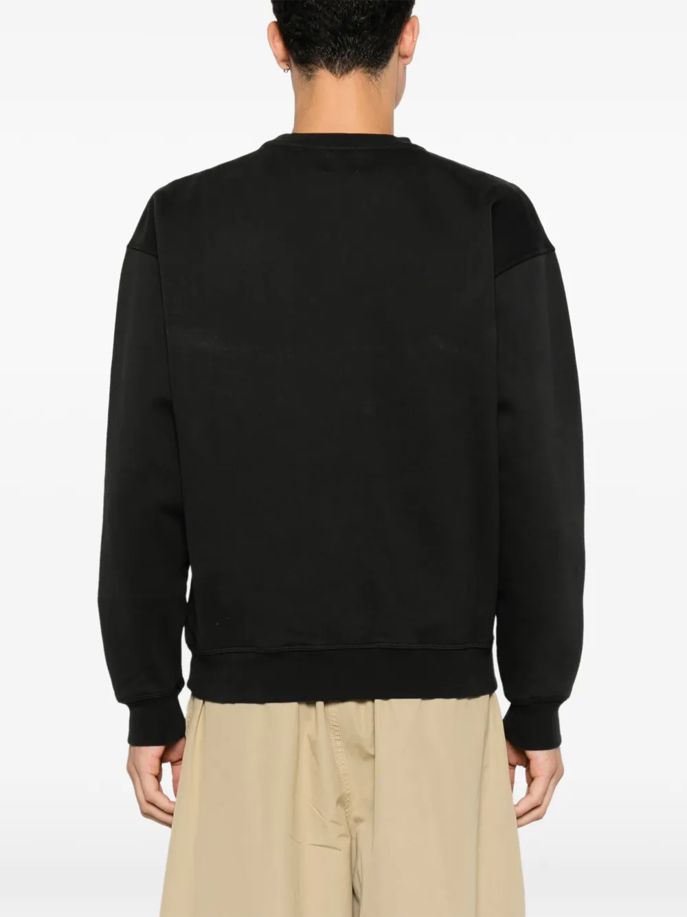 Arte Antwerp Sweater met geborduurd logo Zwart