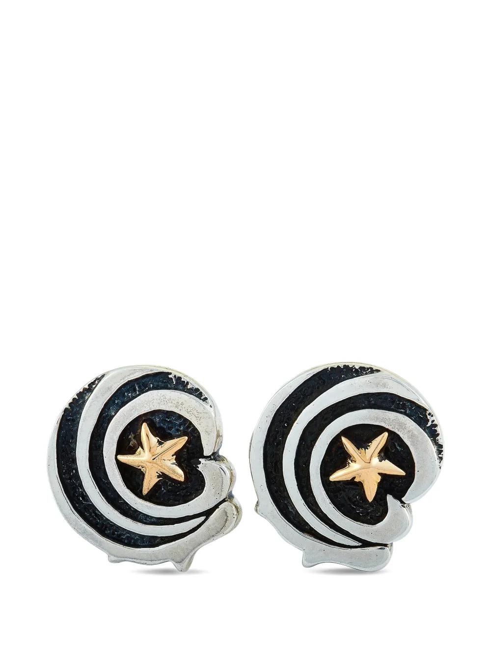 King Baby Eagle Star cufflinks - Argento