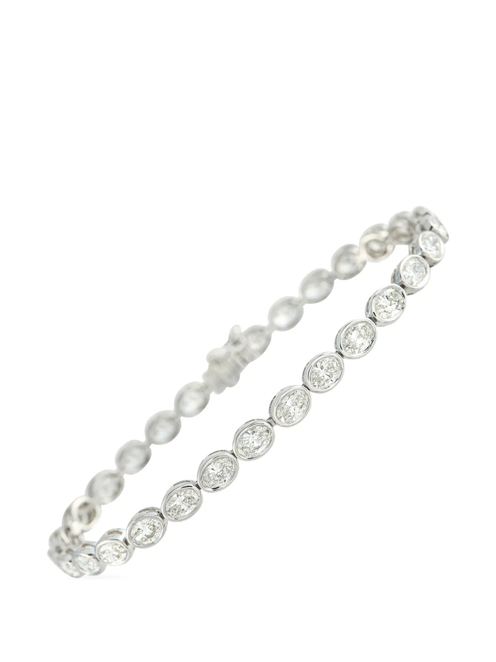 LB Exclusive diamond bezel-set bracelet - Argento