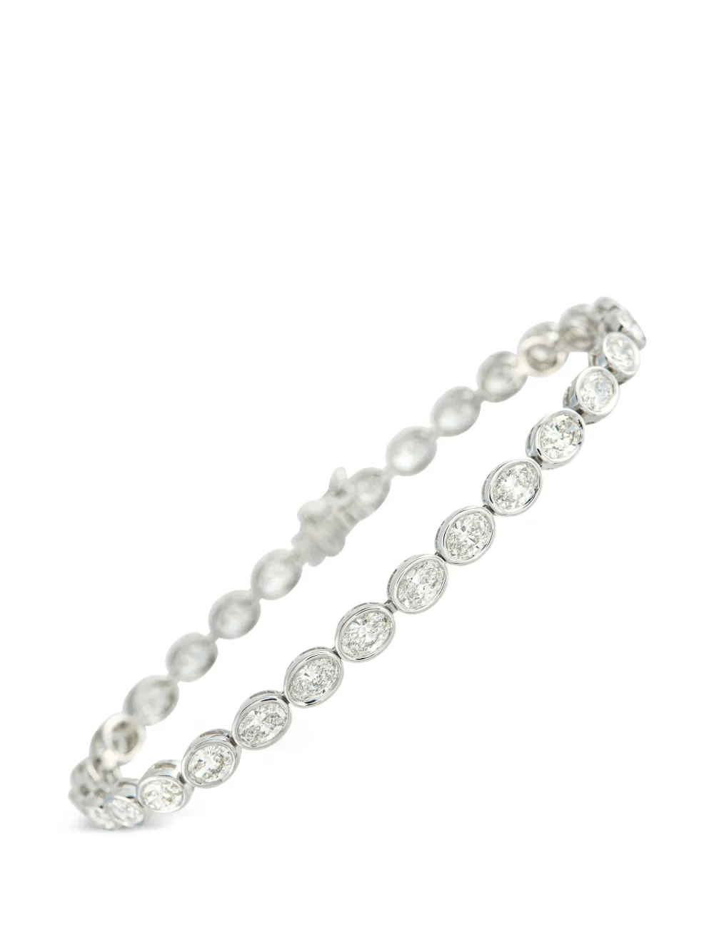 LB Exclusive diamond bezel-set bracelet - Argento