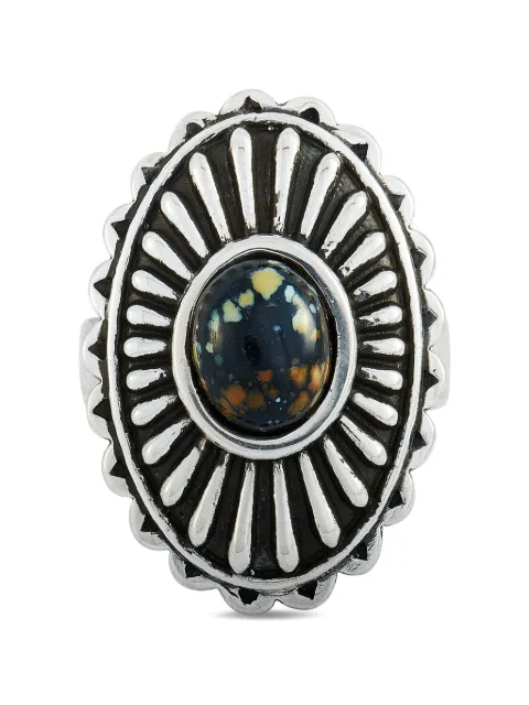 King Baby Starburst Concho turquoise ring