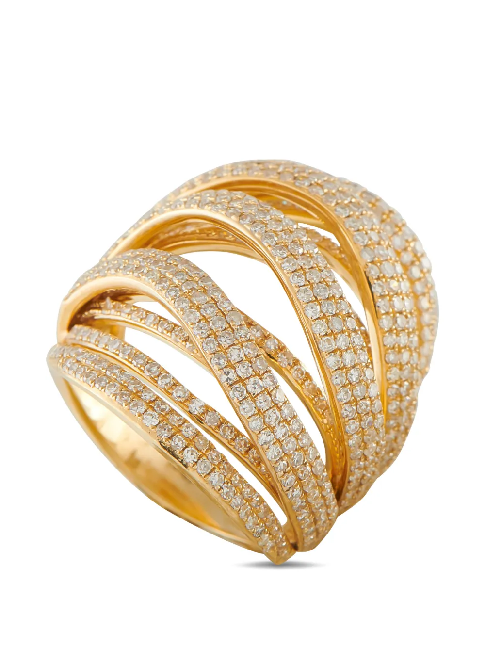 LB Exclusive diamond multi-band ring - Oro